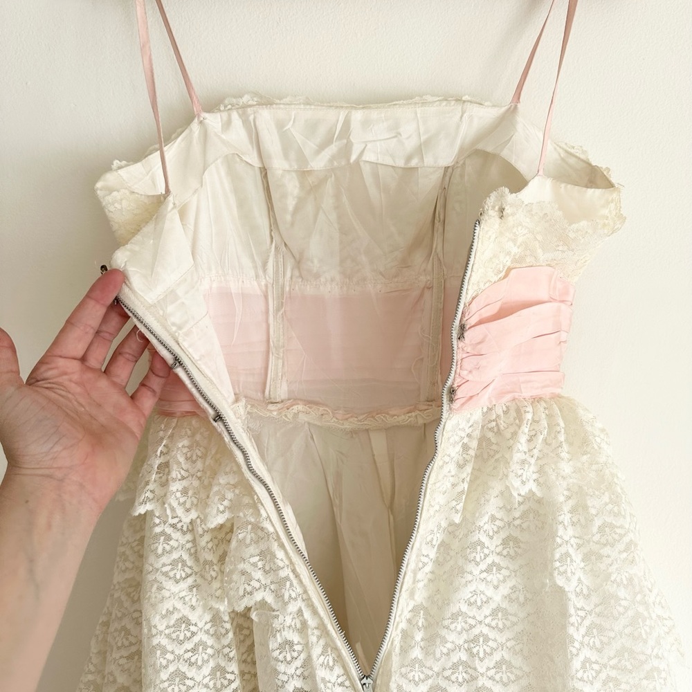 Vintage 1950’s Party Dress Wedding Gown - Picture 9 of 12